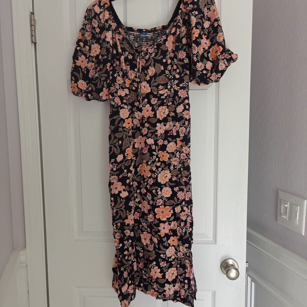 Floral Puff Sleeve Dress
